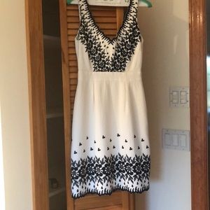 Blue and white embroidered Kate Spade Dress